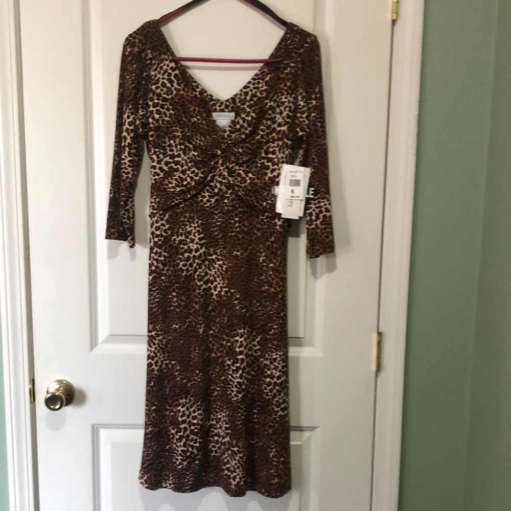 K & Company leopard print dress